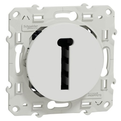 SCHNEIDER Odace PRISE TELEPHONE EN T 8 CONTACTS BLANC