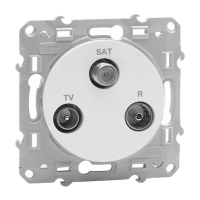 SCHNEIDER Odace Prise TV/ SAT blanc