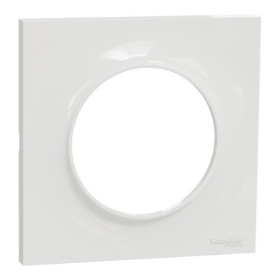 SCHNEIDER Odace Styl Plaque simple blanc