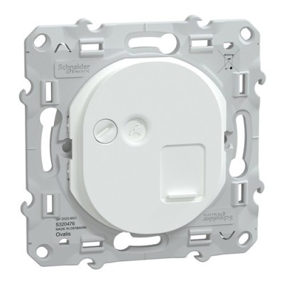 SCHNEIDER OVALIS PRISE RJ45 GRADE 3 CATEGORIES 6 STP BLANC
