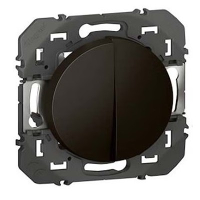 LEGRAND Dooxie Interrupteur double va et vient noir - 600202