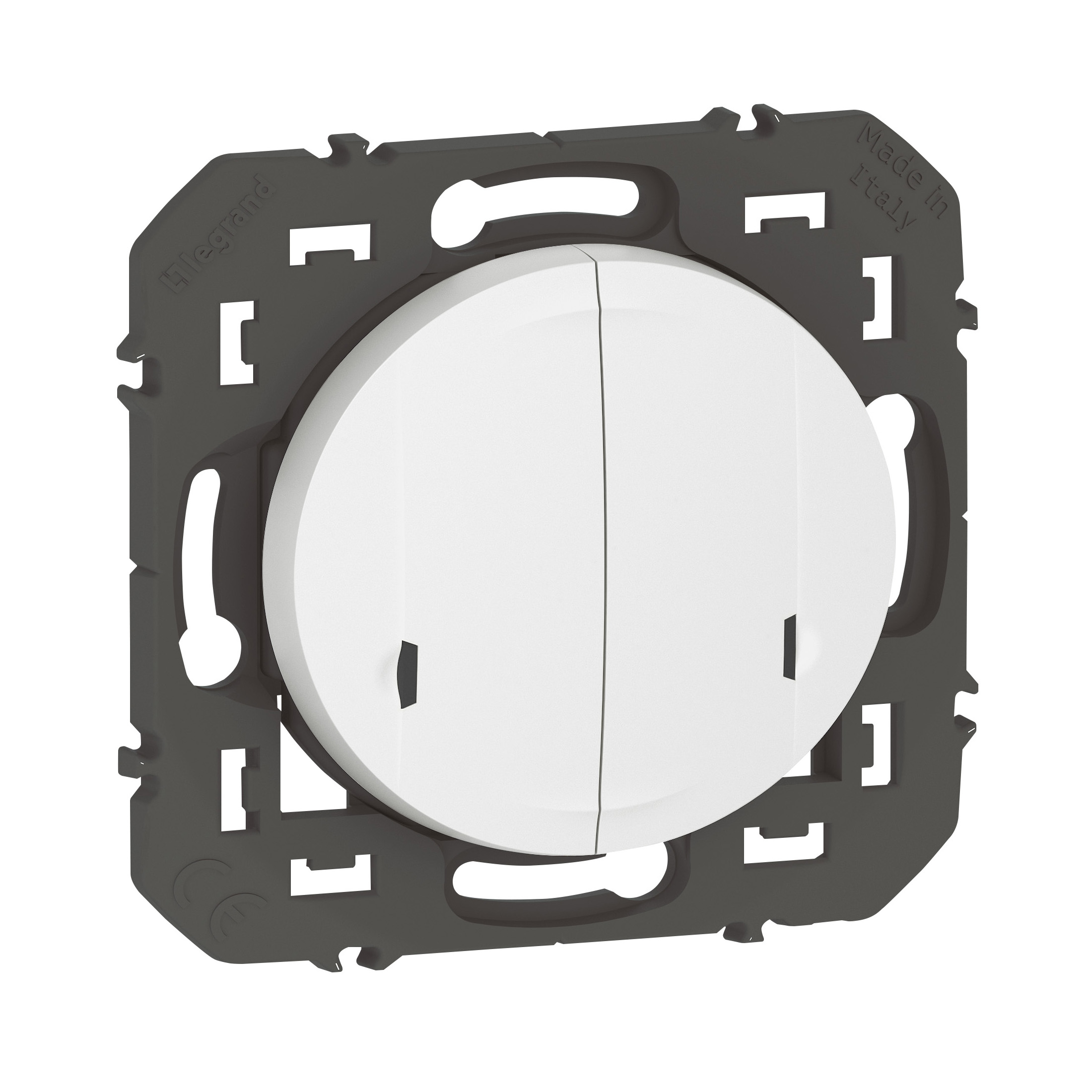 Commande double sans fils dooxie with Netatmo pour éclairage et prise connectés - blanc sans plaque 600088A