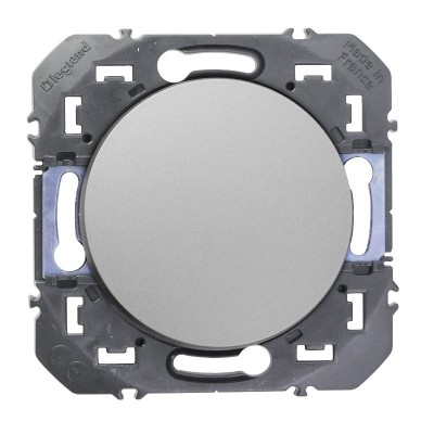 Legrand - Poussoir simple dooxie 6A 250V~ finition alu - 600104