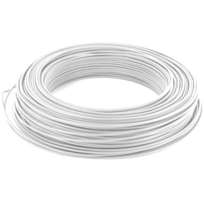 Fil électrique rigide H07VU 1.5² blanc -100M