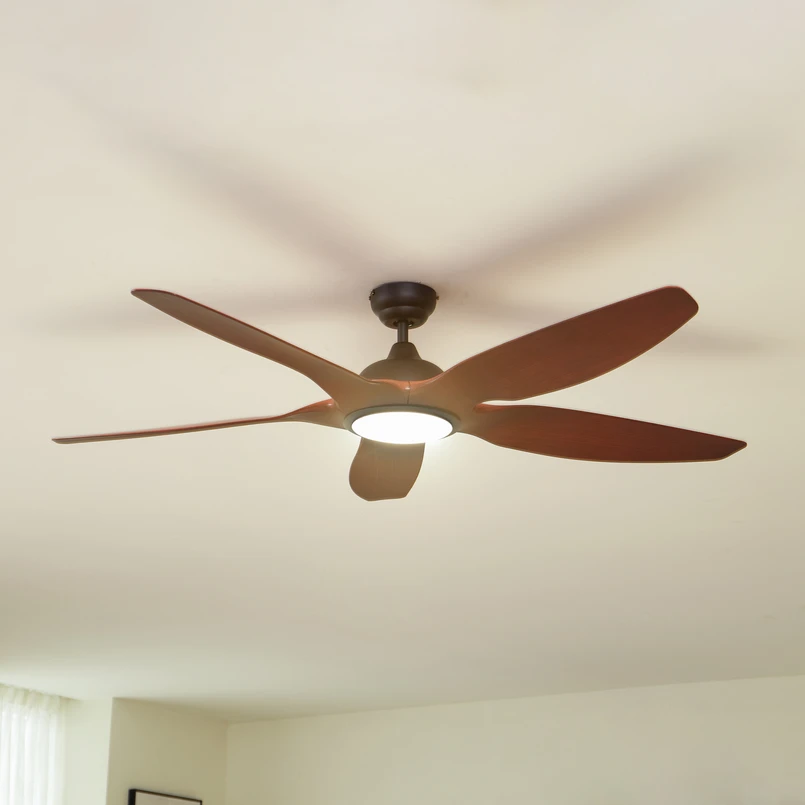 Ventilateur de plafond LED Lucande Omendo, noir, courant continu, silencieux,