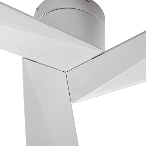 Ventilateur de plafond Lucande Ventoro, Ø 132 cm, argent, métal 3
