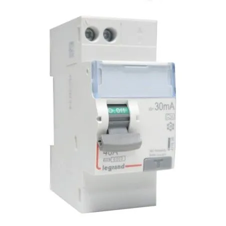 Interrupteur différentiel 2P 40A A 30mA - LEGRAND 411638