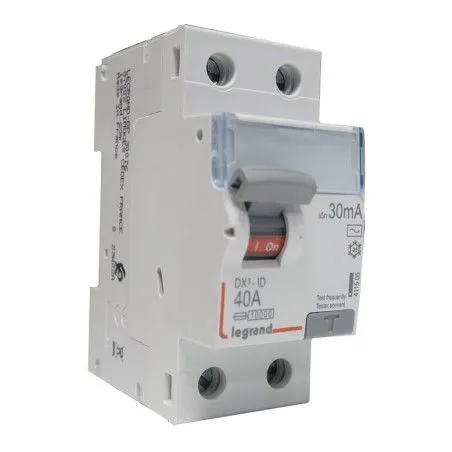 Interrupteur différentiel 2P 40A AC 30mA - LEGRAND 411505