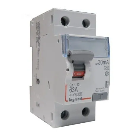 Interrupteur différentiel 2P 63A A 30mA - LEGRAND 411556