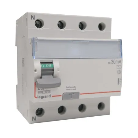 Interrupteur différentiel 4P 25A AC 30mA - LEGRAND 411660