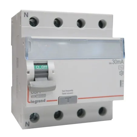 Interrupteur différentiel 4P 63A AC 30mA - LEGRAND 411662
