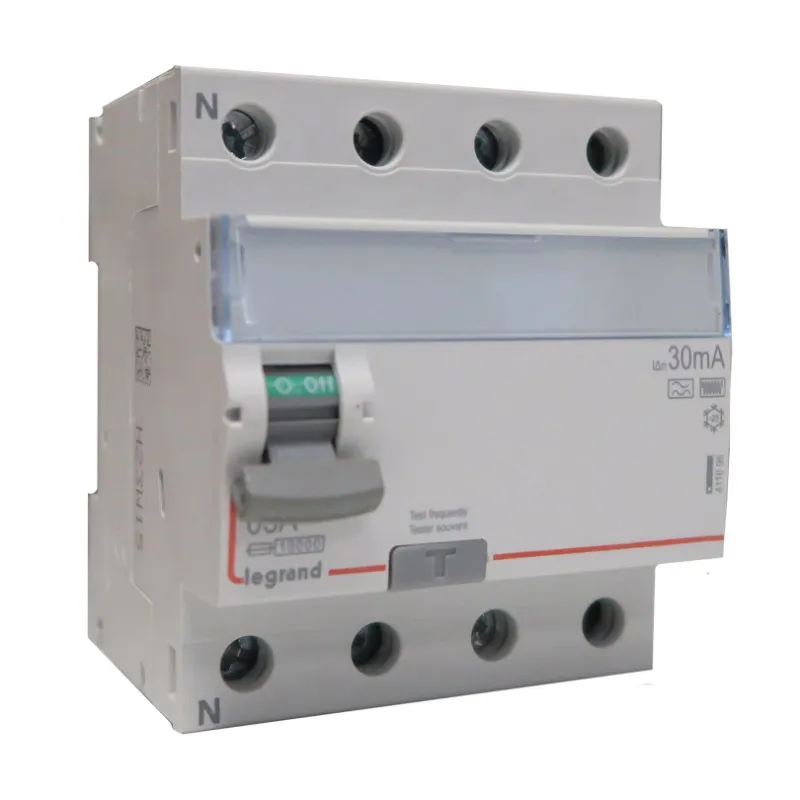 Interrupteur différentiel 4P 63A F 30mA - LEGRAND 411696