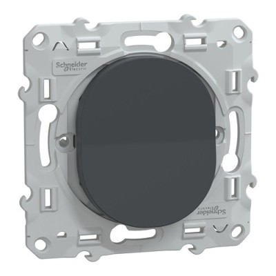 Schneider  Ovalis  interrupteur va et vient - 10AX - Anthracite