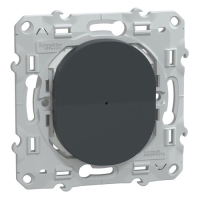 Schneider - Wiser Ovalis - bouton poussoir - 10A - zigbee - Anthracite
