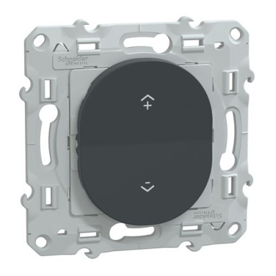 Schneider - Wiser Ovalis - interrupteur centralisé sans fil 2 ou 4 BP - Anthracite