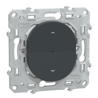 Schneider - Wiser Ovalis - interrupteur volet-roulant - 4A - zigbee - Anthracite