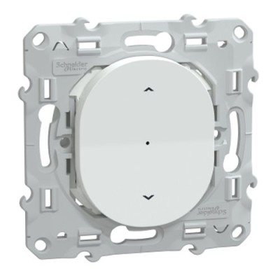 Schneider - Wiser Ovalis - interrupteur volet-roulant - 4A - zigbee - Blanc