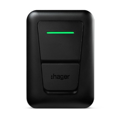 Hager - Borne de charge Hager witty one 11 kW avec prise de charge de type 2 - Noir