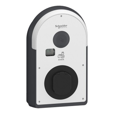 Schneider - EVlink Pro AC - Borne de recharge 22kW triphasée - 1 prise T2S - Compteur MID - Protection DC 6mA