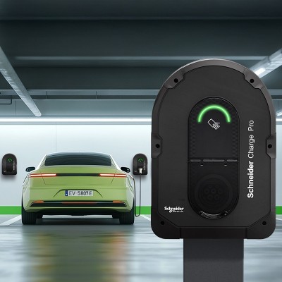 Schneider Charge Pro - Borne de recharge paramétrable jusqu'à 22KW 1P/3P T2S - 4G 2