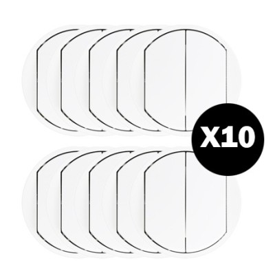 Legrand Céliane - Enjoliveur large pour double Interr, Va-et-Vient ou Poussoir - Blanc
