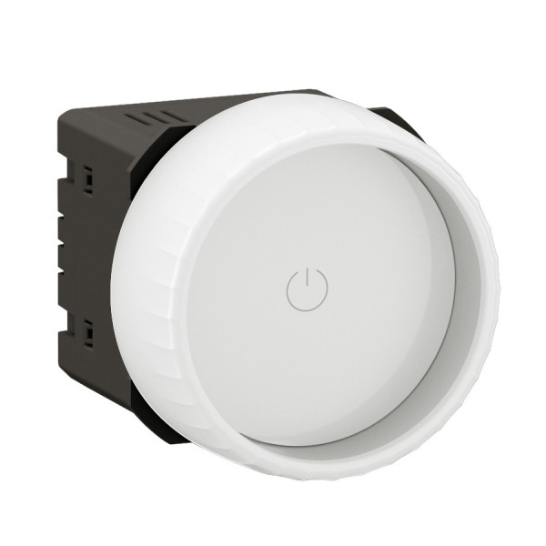 Variateur Rotary Céliane avec ou sans Neutre 200W LED avec enjoliveur Blanc