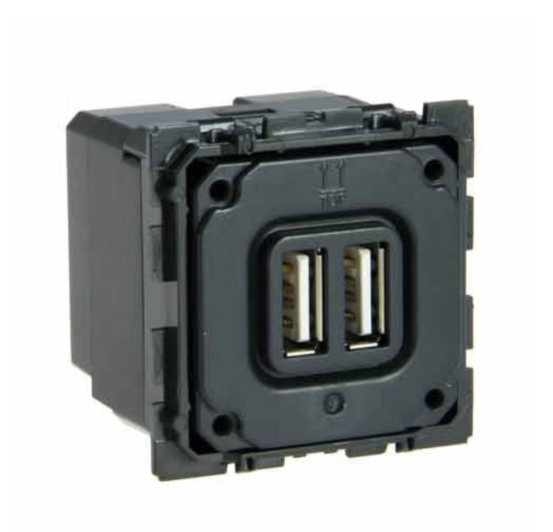 Prise double USB Céliane Type-A 2,4A 15W