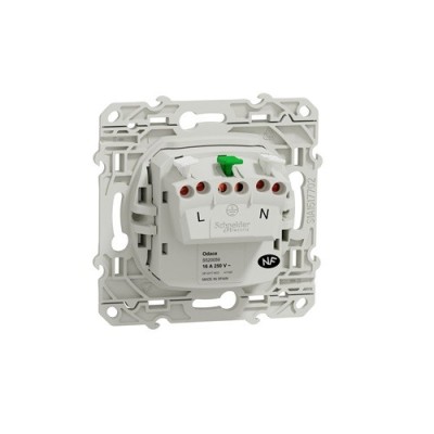 Schneider Odace Prise de courant 2P+T Blanc S520059 2