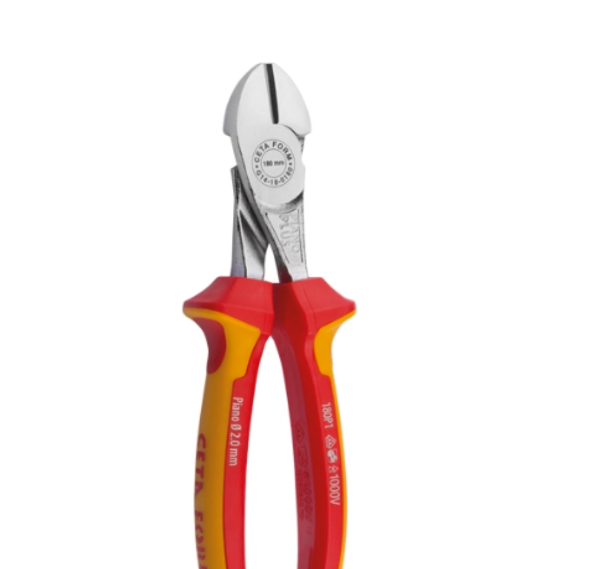 Pince coupante diagonale L. 180mm, isolée 1000V Cetaform