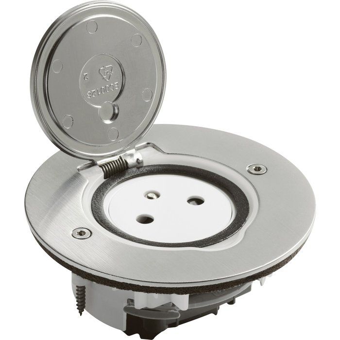 Prise de sol simple 2P+T  Ronde  Legrand 211635