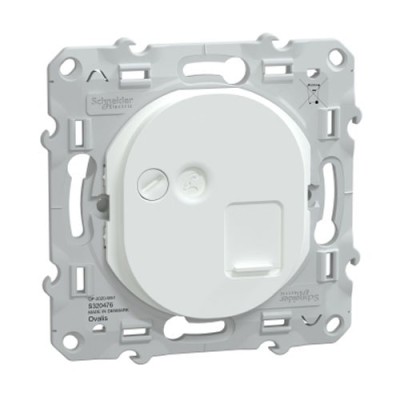Ovalis - prise RJ45 - cat6a - grade 3 (multimédia +) (longue distance) - Blanc  S320477
