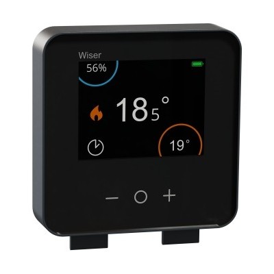 Wiser - Thermostat d'ambiance connecté liaison zigbee 2,4GHz - anthracite