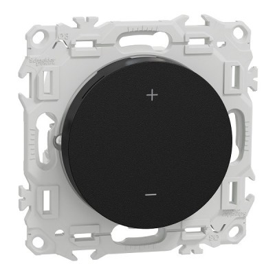 Wiser Odace - thermostat connecté filaire 2A zigbee - noir onyx