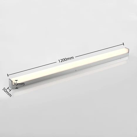 Lindby Klea lampe de salle de bain LED, 120 cm, chrome, métal, IP44 2