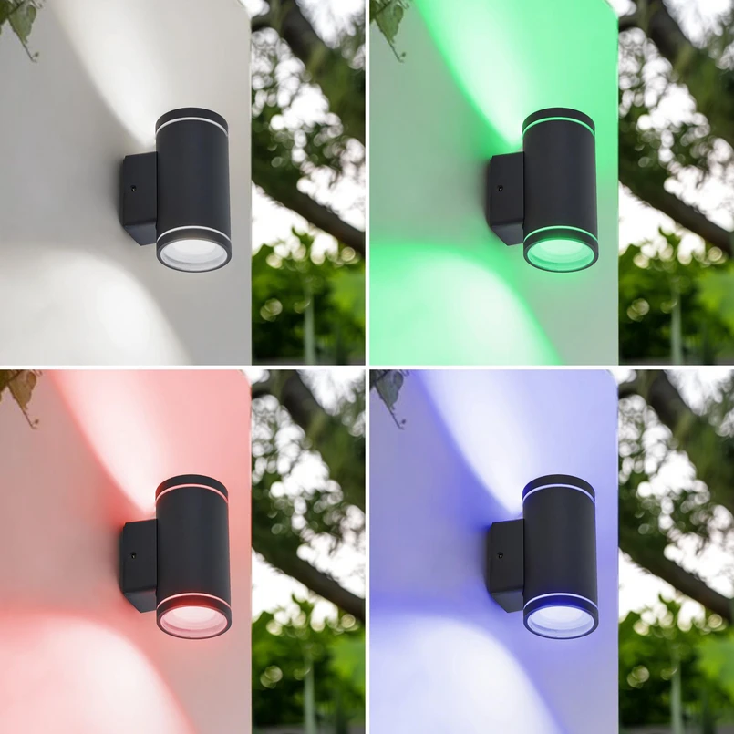 Lindby Smart Applique d'extérieur LED Valtin CCT RVB Tuya IP54 2