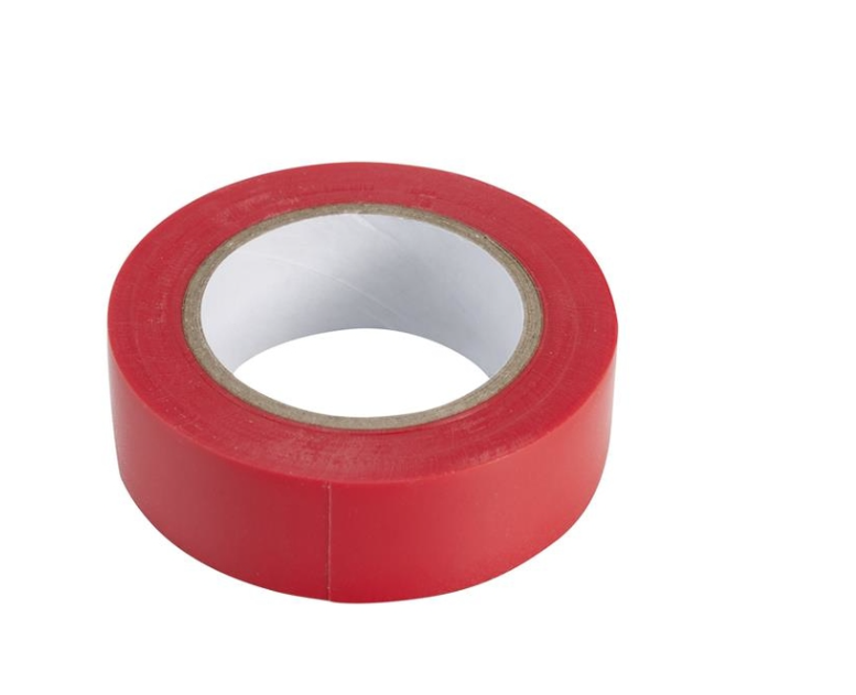 Ruban d'isolation électrique Rouge 15mm x 10m