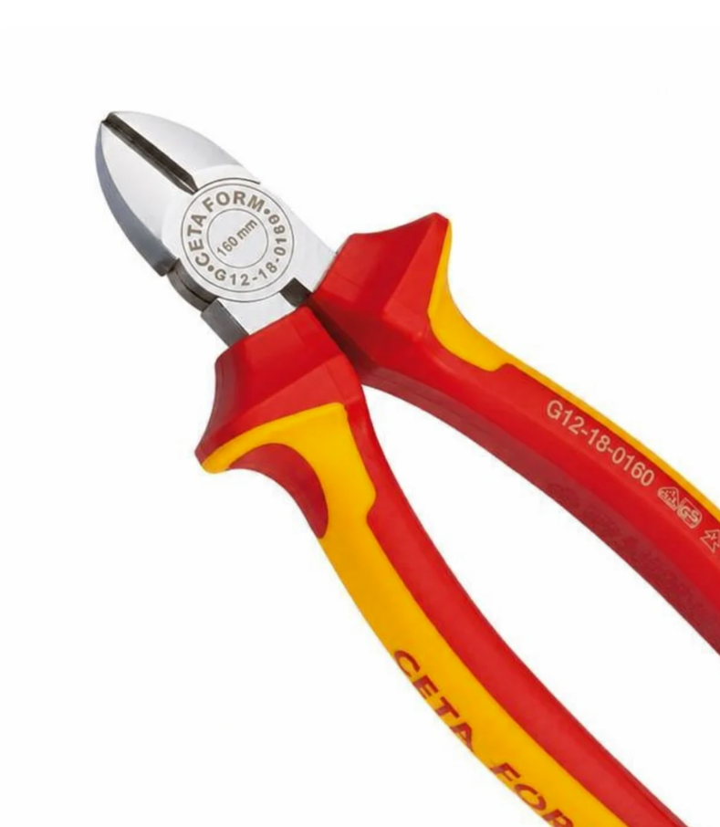 Pince coupante diagonale VDE 1000V poignée DUOTECH L.160mm Cetaform