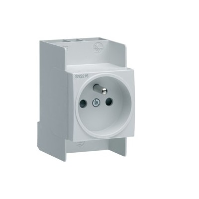 HAGER SanVis Prise modulaire 2P+T 16A 2,5 modules - SNS216