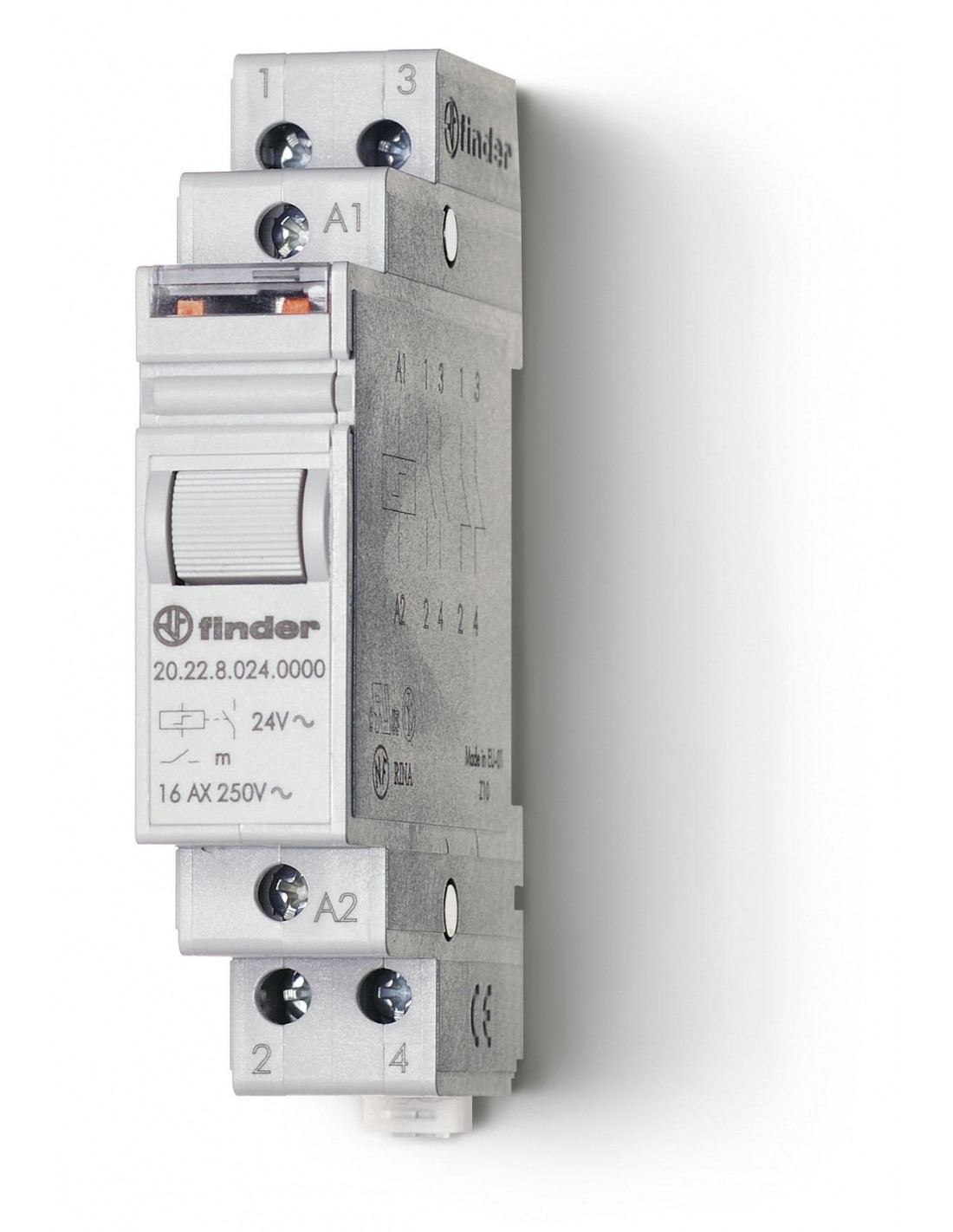 Télérupteur modulaire 2NO 16A 48V DC FINDER 202290480000PAS