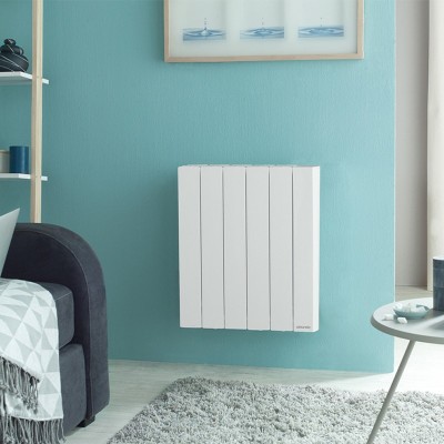 Radiateur à chaleur douce - 1000W - Horizontal - Blanc - Réf : 524910 Atlantic - Accessio
