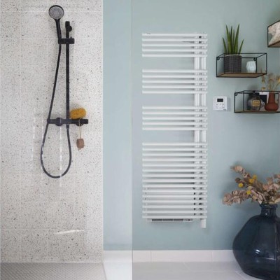 Sèche-serviettes électrique asymétrique à droite Cala - 500W - Réf : TLNR-050-50/GF Acova