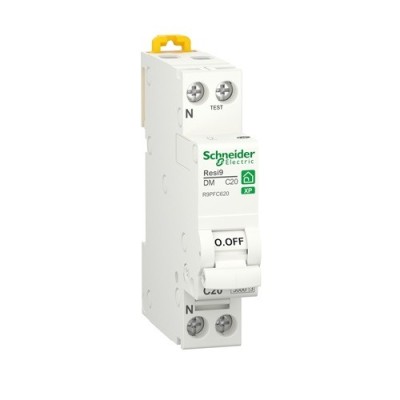 Schneider - Resi9 XP - disjoncteur modulaire - 1P+N - 2A - courbe C - peignable - Réf : R9PFC602
