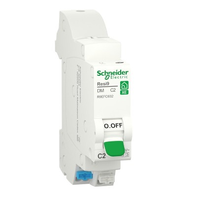 Schneider - Resi9 XE - disjoncteur modulaire - 1P+N - 25A - courbe D - embrochable - Réf : R9EFD625