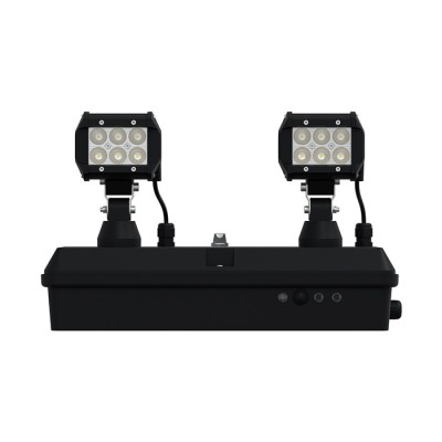 Schneider - Exiway Smart DUO - Bloc phare anti-panique pour bâtiments grande hauteur - LED 2 x 1200lm - IP65 - Réf : OVA48020